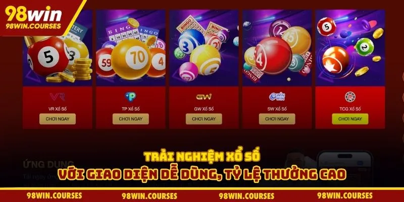 Trải nghiệm xổ số với giao diện dễ dùng, tỷ lệ thưởng cao và bảo mật tối ưu