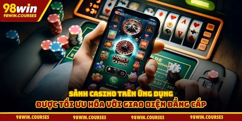 Sảnh casino trên ứng dụng được tối ưu hóa với giao diện đẳng cấp