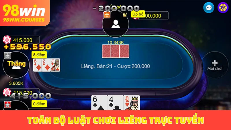 Toàn bộ luật chơi Liêng trực tuyến